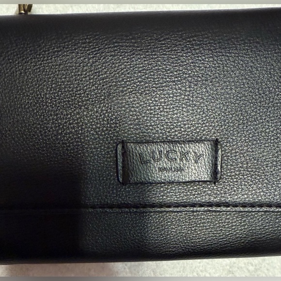 Lucky Brand Jexx Black Crossbody Bag with Beige Strap - Picture 2 of 5